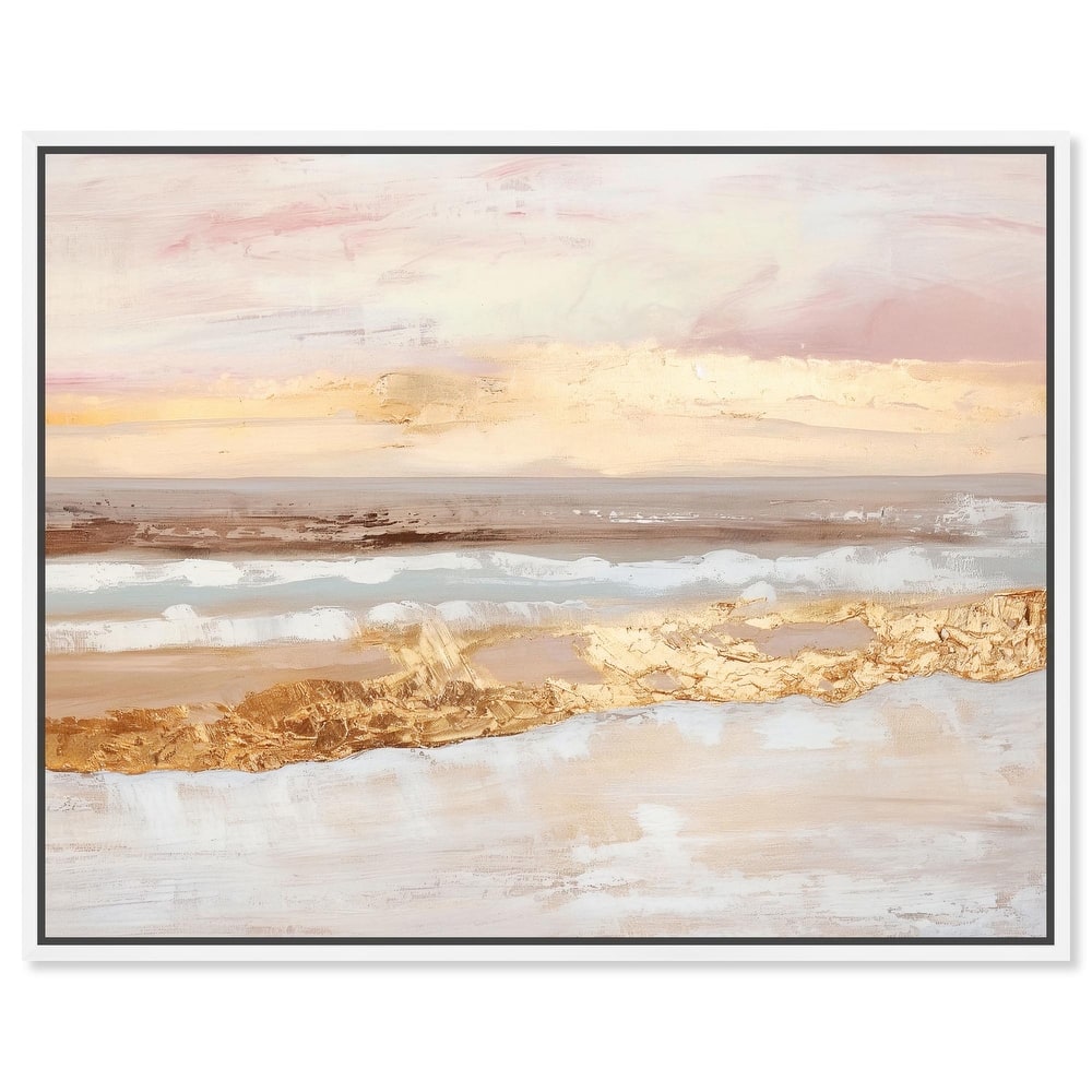 Rose Gold Coast Canvas by Art Remedy