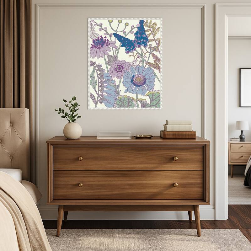 Graphic Garden No. 4 by Chariklia Zarris Framed Canvas Wall Art Print