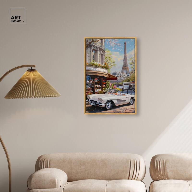 A View of Paris from the Car Canvas by Art Remedy