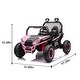 preview thumbnail 20 of 55, Two-Seater 24V Ride-On UTV for Kids, with Bluetooth, MP3, and LED Lights