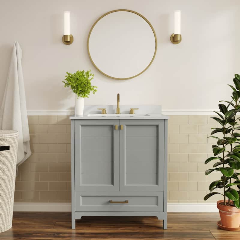 Bathroom Vanity with Undermount Sink, Cabinet, and Drawer