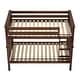 preview thumbnail 12 of 26, Now Furniture Solid Wood Twin Over Twin Bunk Bed with Straight Ladder