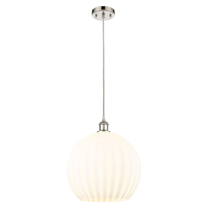 Innovations Lighting 516-1P-17-14 White Venetian Pendant White