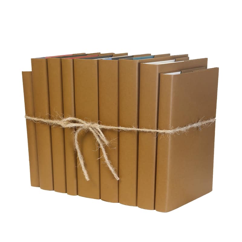 Books Brown Decorative Accessories: Pecan Wrapped Colorpak