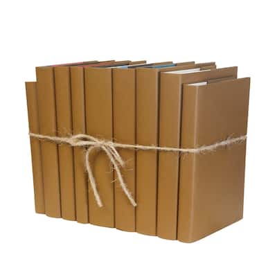 Books Brown Decorative Accessories: Pecan Wrapped Colorpak