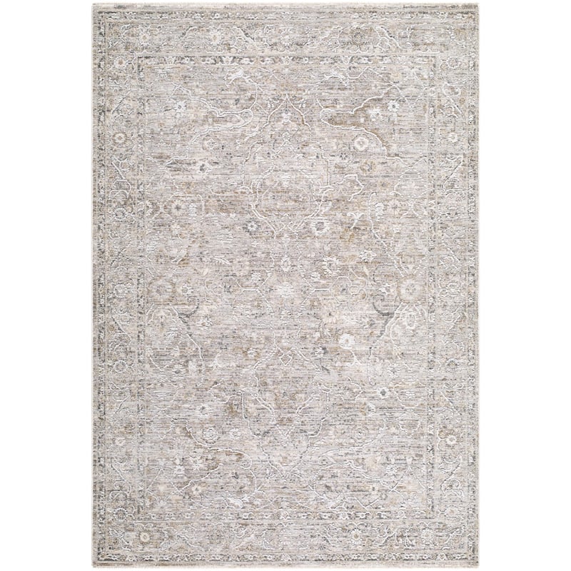 Livabliss Seclusion Traditional Area Rug - Light Gray - 5' x 7'5"