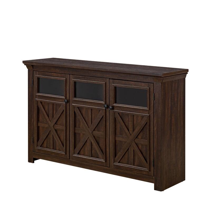 Modern 3 Doors Large Buffet Sideboard Bar Wine Cabinet for Entryway Living Room, Dining Room