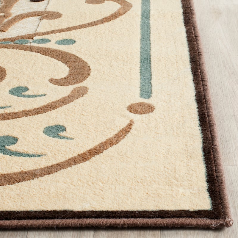 Martha Stewart by SAFAVIEH Handmade Scrollwork Viscose Rug