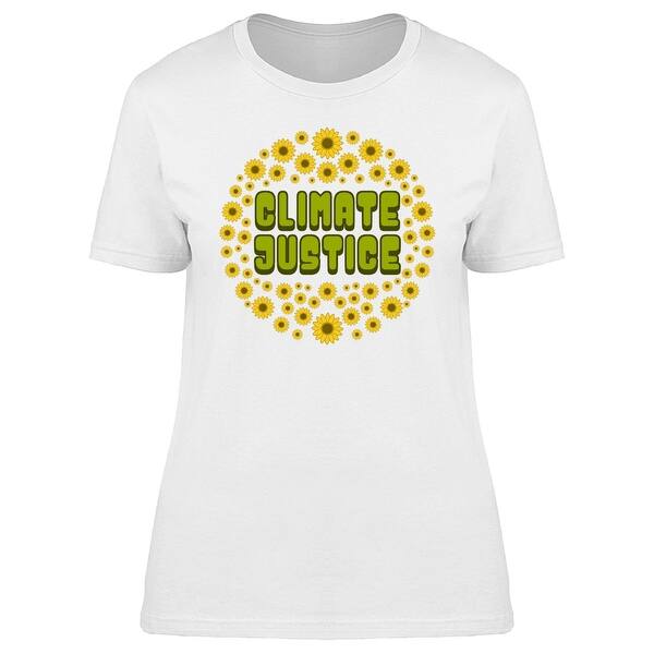 Shop Climate Justice Hippie Style Sunflowers Graphic Women S T