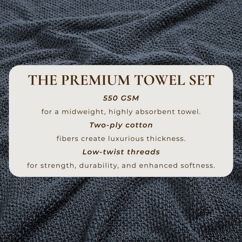 Linery & Co. Luxury Cotton Textured Bath Towel