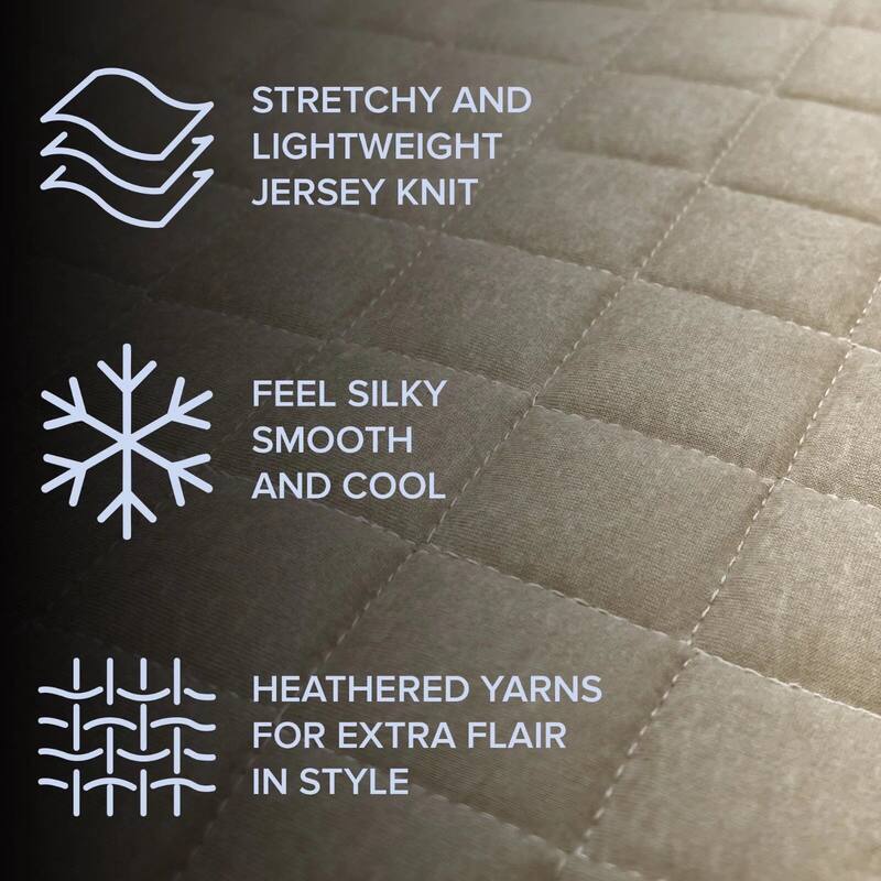3-Piece Soft Jersey Knit Quilt Set