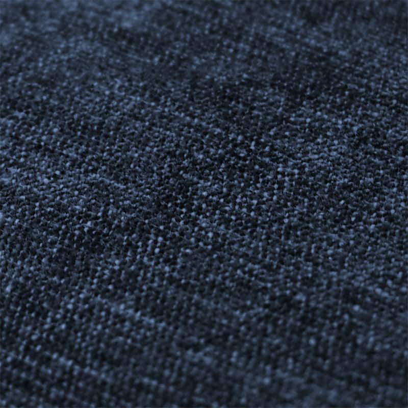 Chenille Upholstered Dining Chair with Black Metal Legs