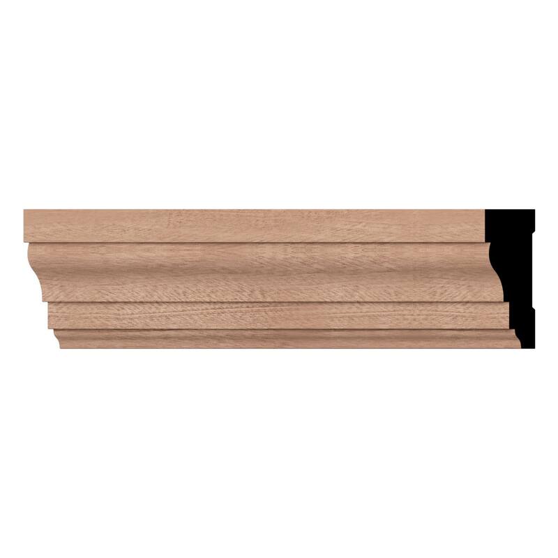 WM366 11/16-in D x 2-1/4-in W x 96-in L Americraft Solid Hardwood Stain Grade Colonial Casing Moulding - Sapele Mahogany