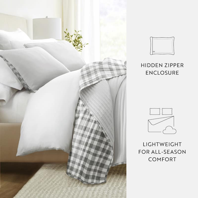 Becky Cameron All Season 3 Piece Reversible Patterned Quilt Set