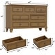 preview thumbnail 17 of 26, 7 Drawer Dresser, Wooden Chest of Drawers with Deep Drawers, 47 in Long Dressers TV Stand