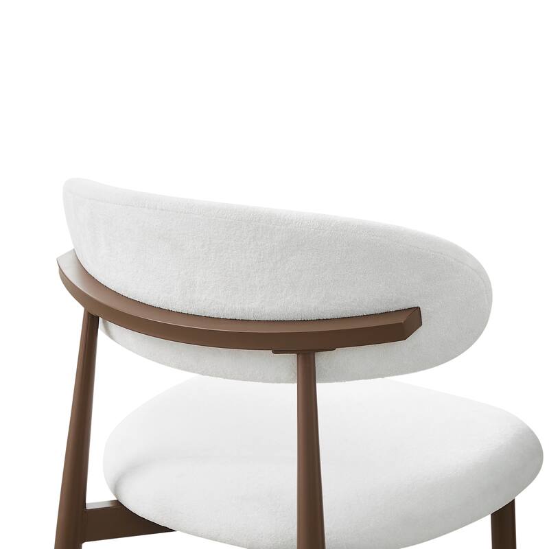 Anmytek Modern Farmhouse 3 Piece Round Dining Set Walnut Wood Table with Storage Shelf and 2 Chairs for 2 to 4 People