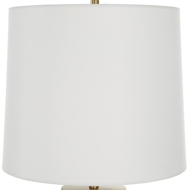 Glass Base Table Lamp with Tapered Shade - 28" - Green