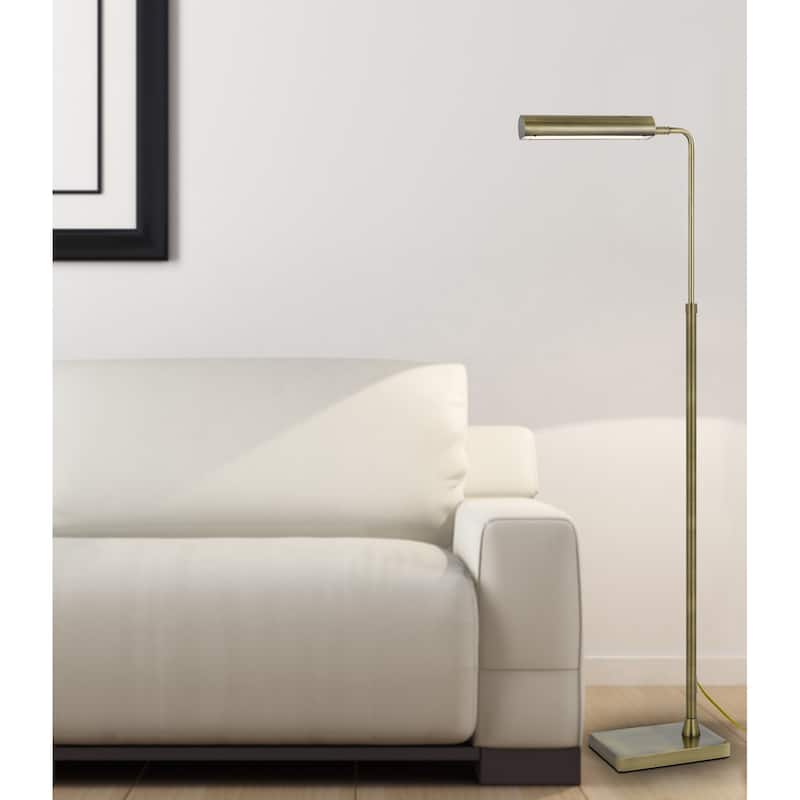 Delray 58" Height Antique Brass Metal Floor Lamp - One Size