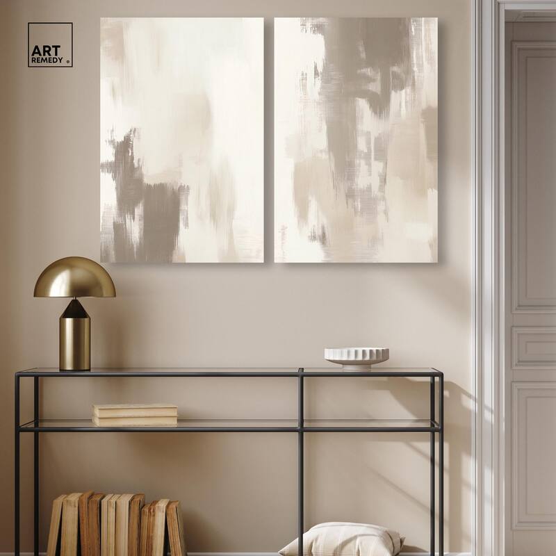 Winter Mist I Canvas Set of 2 by Art Remedy, Gallery Wrapped