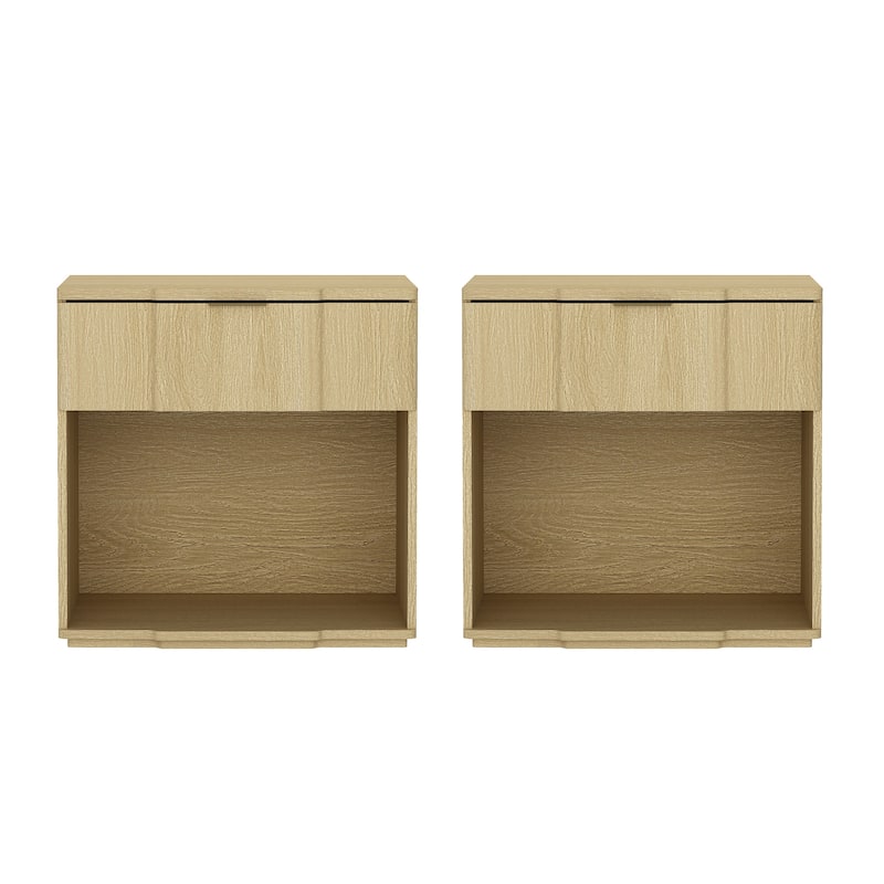 Manhattan Comfort Clive 22 Inch 1 Drawer Nightstand