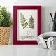 preview thumbnail 90 of 138, Nature Printed Ferns IX -Framed Print w/glass-Cherry Red