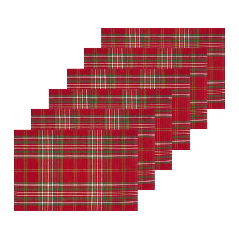 Jonah Plaid Placemat Set 6