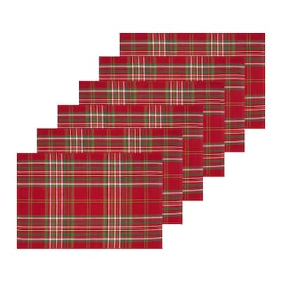 Jonah Plaid Placemat Set 6