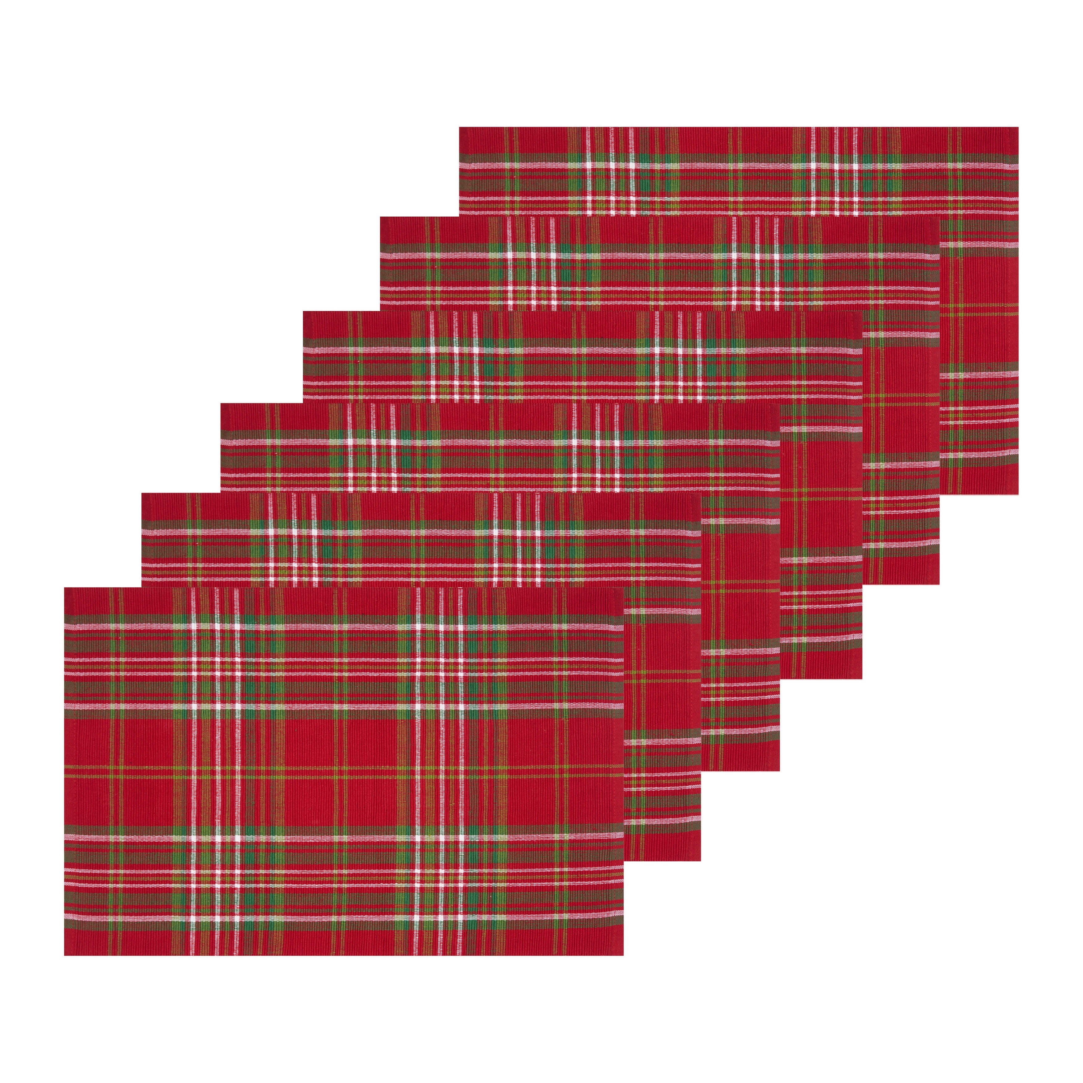 Jonah Plaid Placemat Set 6
