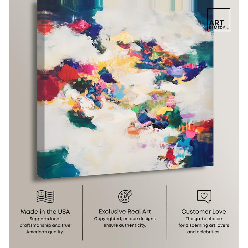 Spectrum Splash Canvas by Art Remedy, Gallery Wrapped