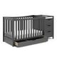 preview thumbnail 31 of 35, Graco Remi 4 in 1 Convertible Crib & Changer with Premium Foam Crib and Toddler Mattress Gray