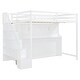 preview thumbnail 30 of 37, Full Over Full Size Murphy Bed with Hydraulic Lift & Desk Design, Gray