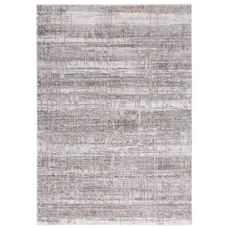 SAFAVIEH Princeton Flavia Modern Abstract Viscose Rug - 4' x 6' - Ivory/Grey