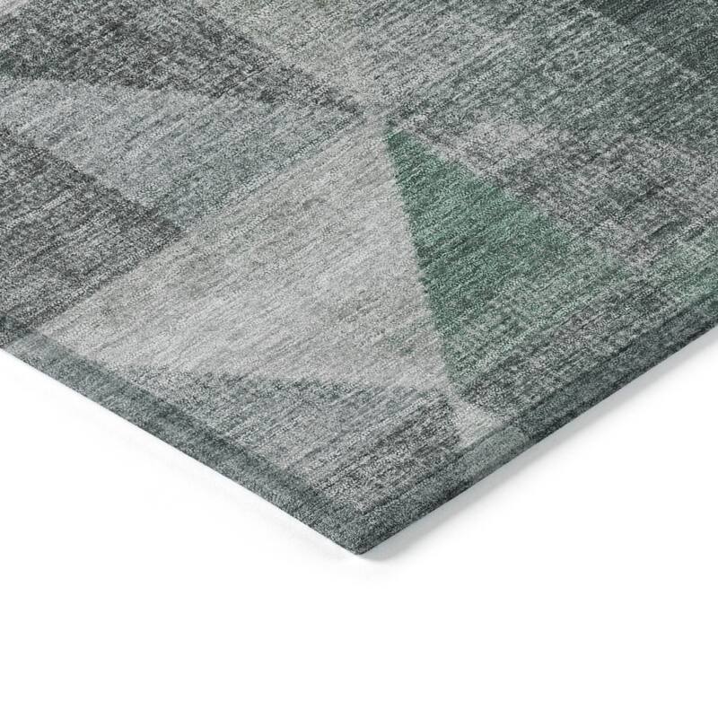 HomeRoots Geometric Transitional Rectangle Outdoor Rug