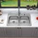 preview thumbnail 20 of 35, Sinber Drop in Double Bowl 304 Stainless Steel Kitchen Sink