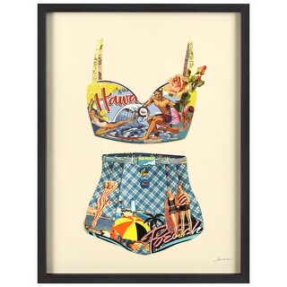 Empire Art Direct Boston Terrier Dimensional Collage Mano Firmato da Alex Zeng Framed Graphic Wall Art Boston Terrier in Primo Piano Yellow : Alex Zeng