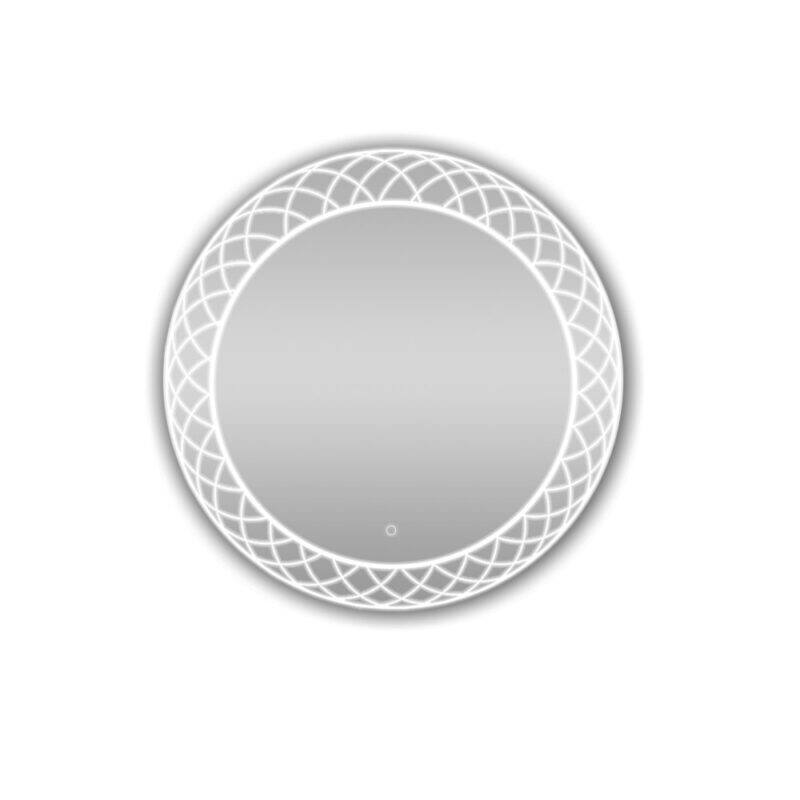 Aquadom Frost LED Lighted Bathroom Round Mirror