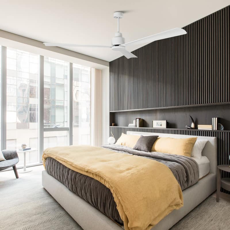 52-inch Modern Indoor Outdoor 6-Speed Reversible Ceiling Fan with Remote