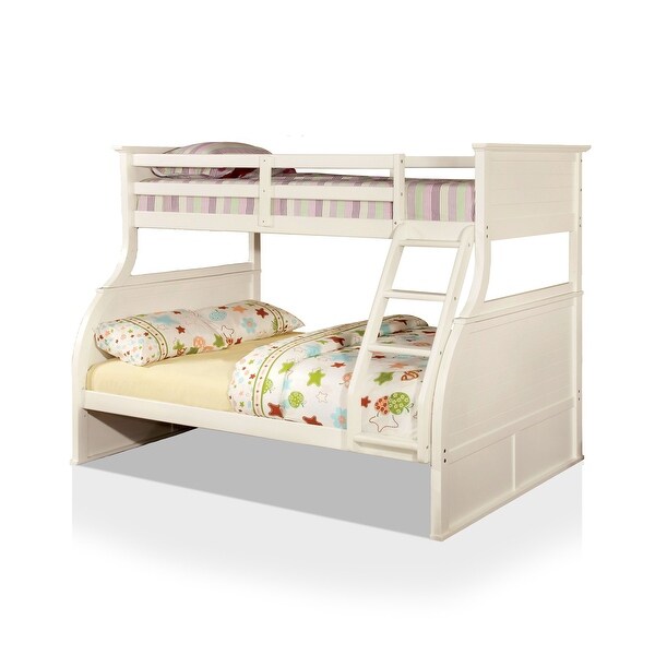modern white bunk bed