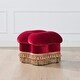 preview thumbnail 2 of 41, Ellen Performance Fabric Clover Tufted Ottoman Stool by Jennifer Taylor Home