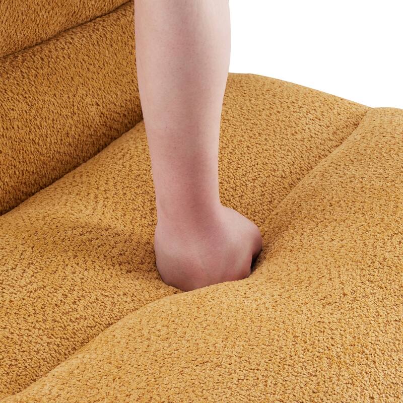 Upholstered Accent Sofa, Modern Armchair with Soft Cushioned Seat, Stylish Sofa for Living Room, Bedroom, or Office