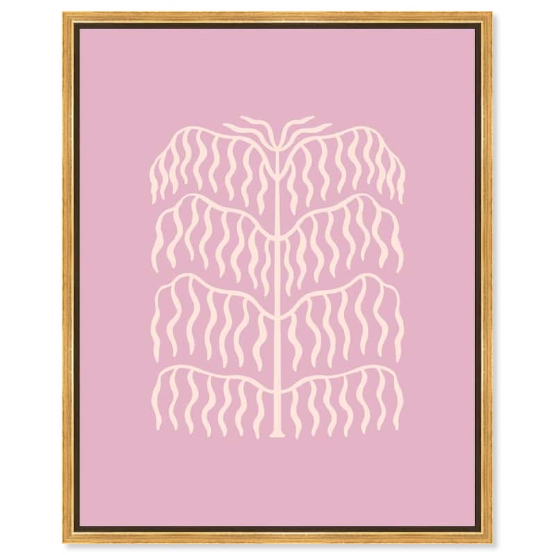 Lavender Mauve Canvas by Art Remedy - 30" x 36" - Gold