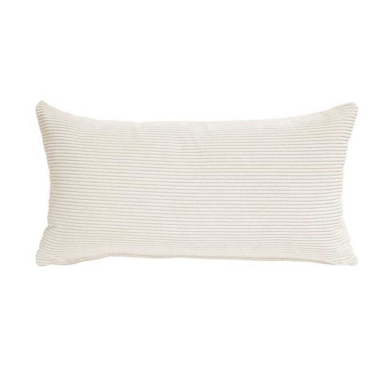 Clara 27.5" Corduroy Fabric Accent Chair - Matching Pillow