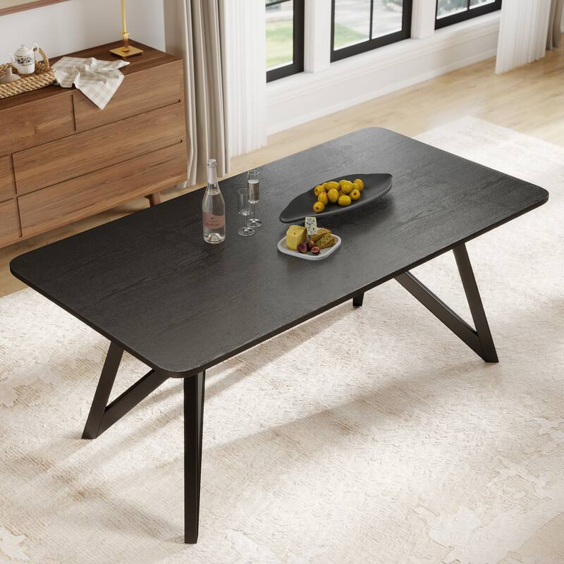 Roundhill Furniture Axler 70-in Length Dining Table