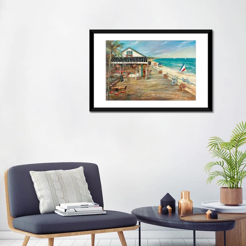 iCanvas "Boardwalk Cafe" by Ruane Manning