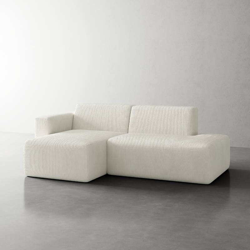 Oversized Corduroy Modular Sectional Fabric Sofa