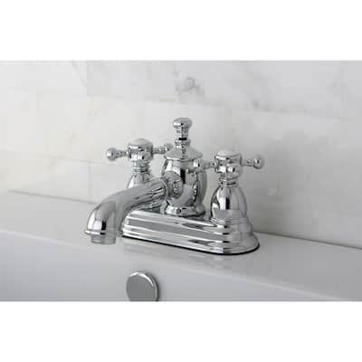 English Country Two-Handle 3-Hole Deck Mount 4 in. Centerset Bathroom Faucet