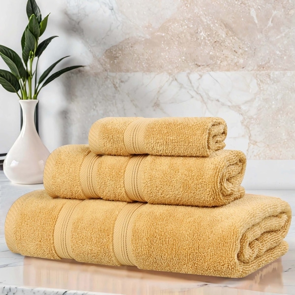 Superior Smart Dry Zero Twist Cotton 3-Piece Assorted Towel Set