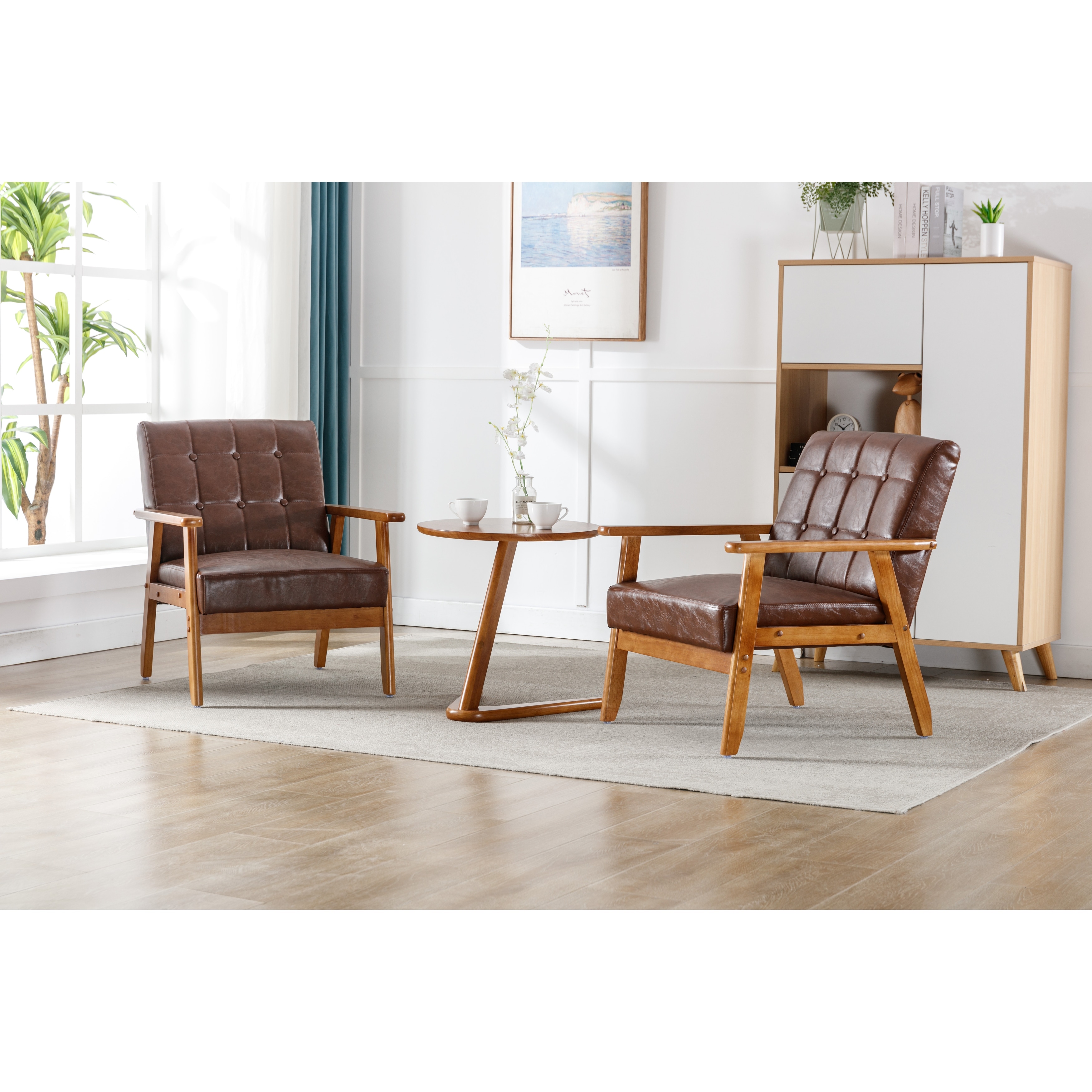 Two accent chairs best sale