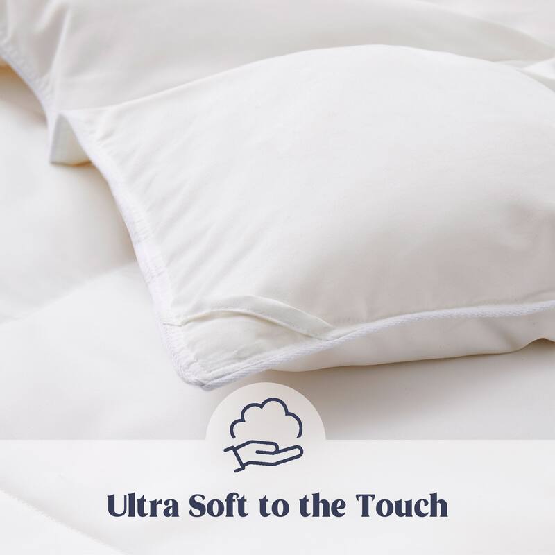 White Goose Feather Down Comforter Duvet Insert Ultra Soft Cover