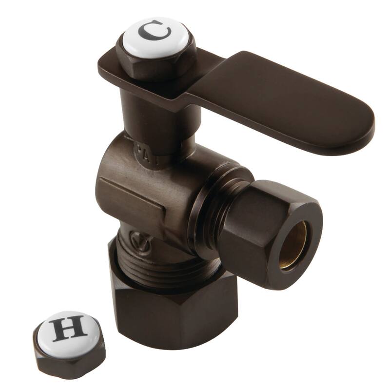 Kingston Brass KL5330 Whitaker 5/8" x 3/8" O.D. Comp Angle Stop Valve - Oil Rubbed Bronze